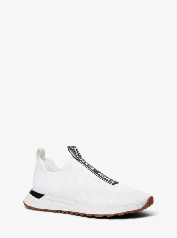 Panske Tenisky Michael Kors Miles Stretch Knit Slip-on Čierne Biele - Topanky Michael Kors Lacne | MFDAB-8321